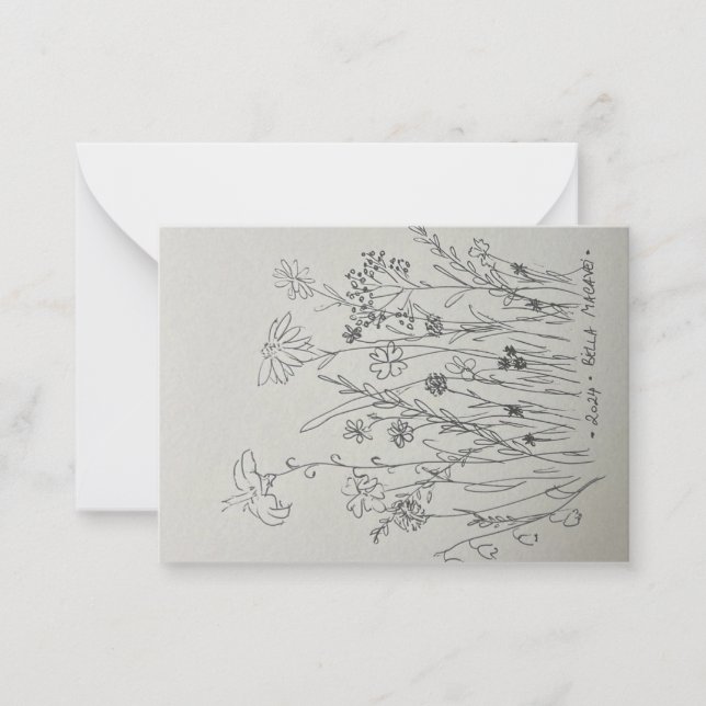 Pequeña Tarjeta en blanco para varias ocasiones (Anverso)