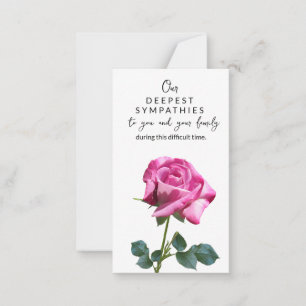 Pequeña Tarjeta florista Ángel conmemorativo en memoria si