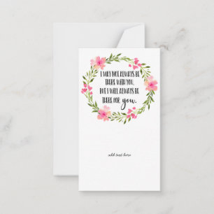 Pequeña Tarjeta florista Ángel conmemorativo en memoria si