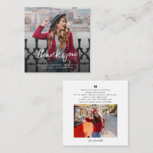 Pequeña Tarjeta fotográfica de agradecimiento múltiple de 