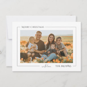 Pequeña Tarjeta fotográfica de familia de Personalizable d