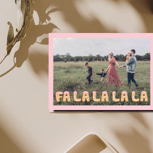Pequeña Tarjeta fotográfica Fa La La Gingerbread para navi