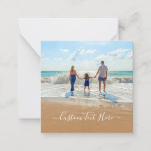 Pequeña Tarjeta fotográfica personalizado con sus fotos y