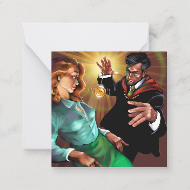 Pequeña Tarjeta hipnotista (Anverso)