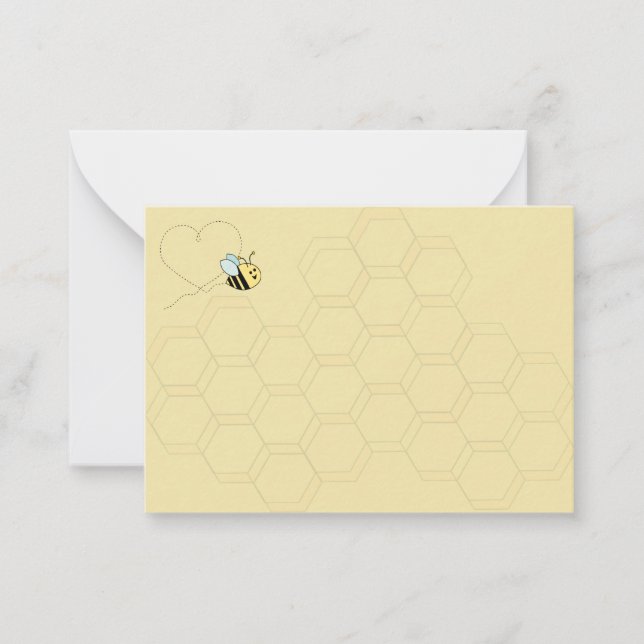 Pequeña Tarjeta insertable para Baby Bee Boy (Anverso)
