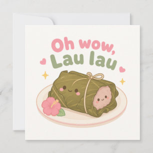 Pequeña Tarjeta kawaii Hawaii linda