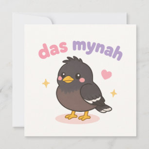Pequeña Tarjeta kawaii Hawaii linda