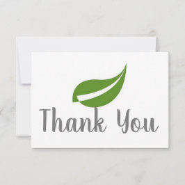 Pequeña Tarjeta Leaf de agradecimiento