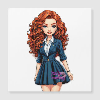 Pequeña tarjeta magnética de belleza