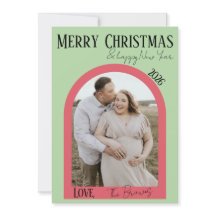 Tarjeta Mensual de Feliz Navidad y Feliz Año Nuevo