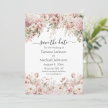 tarjeta moderna de acuarela floral rosa para guard