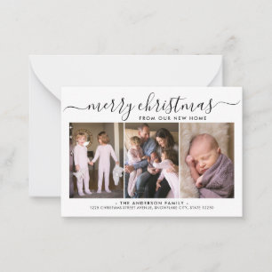 Pequeña Tarjeta móvil para ferias navideñas 3 fotográficas