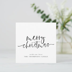 Pequeña Tarjeta navideña minimalista de navidad cuadrada