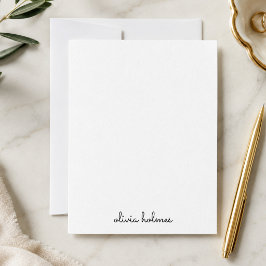 Pequeña Tarjeta | Papelería de nombre minimalista personal