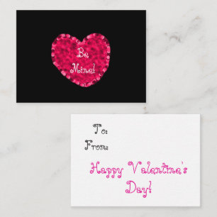 Pequeña Tarjeta para ser El día de San Valentín de minas