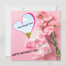 Pequeña tarjeta personalizable del día de la madre