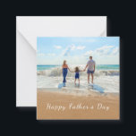 Pequeña Tarjeta personalizada de Feliz Día del Padre con f<br><div class="desc">Tarjetas de Feliz Día del Padre - Foto y texto personalizados - Diseña la tuya propia - Regalo de tarjeta personalizada para familia / amigos o personal - Agrega tu texto y foto - Redimensiona y mueve o elimina y agrega elementos / imagen con la herramienta de personalización. ¡Elige la...</div>
