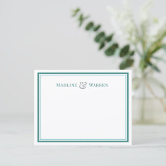 Pequeña Tarjeta Personalizada de Pareja con Borde de Pizar