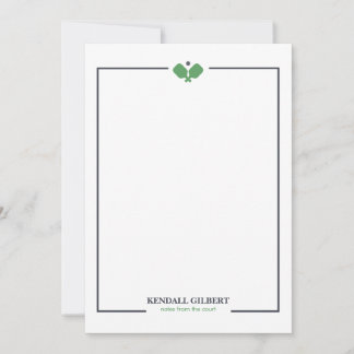 Pequeña Tarjeta Personalizada de Pickleball con Nombre | V