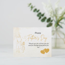 Pequeña Tarjeta personalizada del día del padre