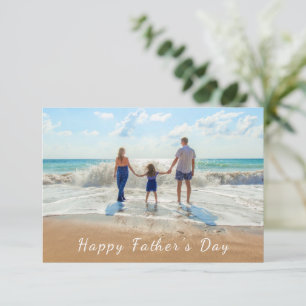 Pequeña Tarjeta personalizada del Día del Padre con foto
