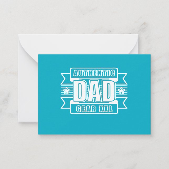 Pequeña Tarjeta plana auténtico PAPÁ (Anverso)