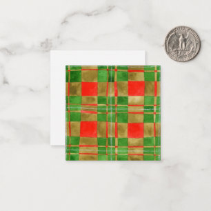 Pequeña Tarjeta plana cuadrada MAC GREGOR TARTAN 2.5"