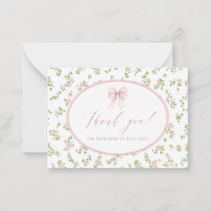 Pequeña Tarjeta plana de acuarela elegante de flor silvest