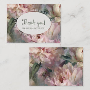 Pequeña Tarjeta plana de acuarela elegante de flor silvest