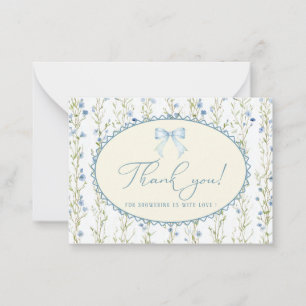 Pequeña Tarjeta plana de acuarela elegante de flor silvest
