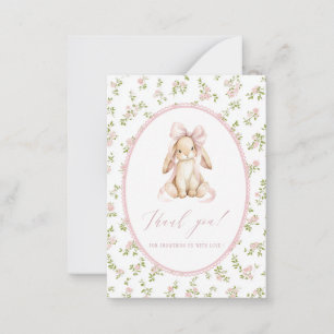 Pequeña Tarjeta plana de acuarela elegante de flor silvest