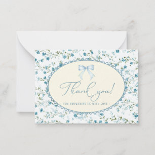 Pequeña Tarjeta plana de acuarela elegante de flor silvest