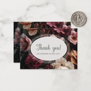 Pequeña Tarjeta plana de acuarela elegante de flor silvest