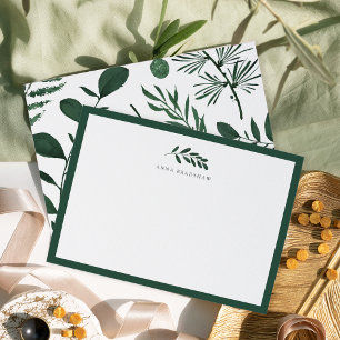 Pequeña Tarjeta plana de diseño de papel personalizada par