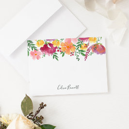Pequeña Tarjeta plana de estilo Stationery personalizada p