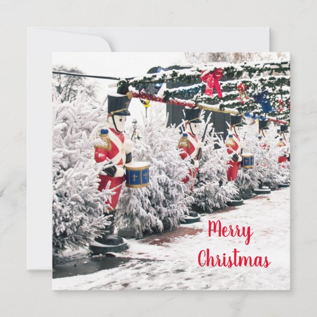 Pequeña Tarjeta plana de Feliz Navidad (Anverso)