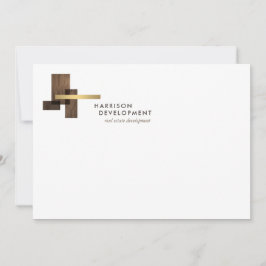 Pequeña Tarjeta plana de negocios para desarrolladores inm