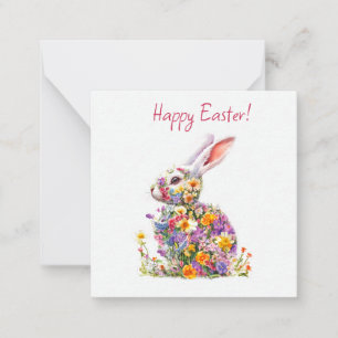 Pequeña Tarjeta plana de Pascua feliz