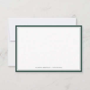 Pequeña Tarjeta plana Evergreen mínima