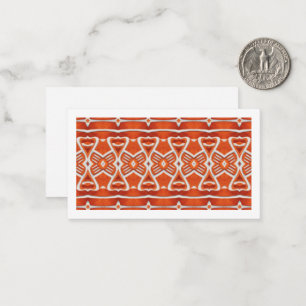 Pequeña Tarjeta plana GINGERBREAD 3.5x2 / horizontal