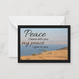 Pequeña Tarjeta plana John 14:27 | La paz les dejo, mi paz