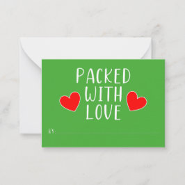 Pequeña Tarjeta plana llena de amor