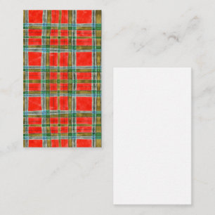 Pequeña TARJETA PLANA MAC BAIN TARTAN 3.5x2
