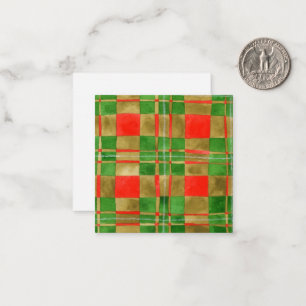 Pequeña TARJETA PLANA MAC GREGOR TARTAN 2.5x2.5