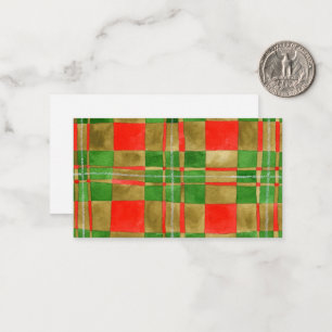 Pequeña Tarjeta plana MAC GREGOR TARTAN 3.5x2