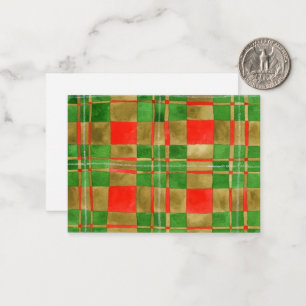 Pequeña Tarjeta plana MAC GREGOR TARTAN 3.5x2.5