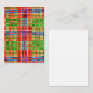 Pequeña Tarjeta plana MAC RAE TARTAN 3.5x2.5