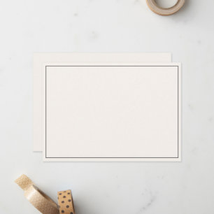 Pequeña Tarjeta plana minimalista con borde