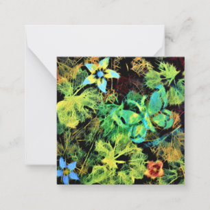 Pequeña Tarjeta Rodilius de mariposa y flor