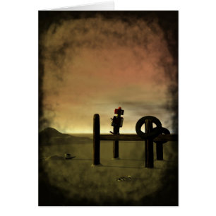 Pequeña tarjeta roja robótica